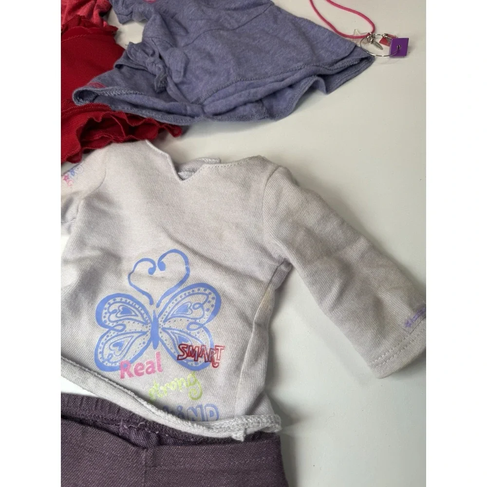 American Girl Lot Merry & Bright Snowflake Dress Soccer Outfit PJ Set & Brush